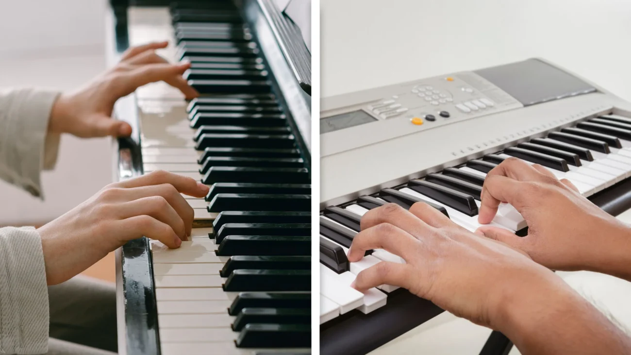 Đàn piano cơ vs đàn piano điện: Đâu là lựa chọn phù hợp? 2 Anh So sanh Piano Co va Piano Dien