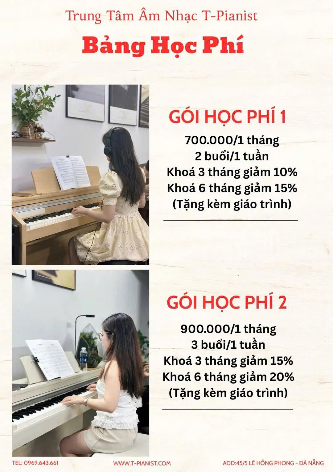 Học Piano Đà Nẵng Ở Đâu "Xịn Xò" Nhất? Lý Do Bạn Phải Ghé TPianist Ngay! 9 Học Phí Piano Đà Nẵng
